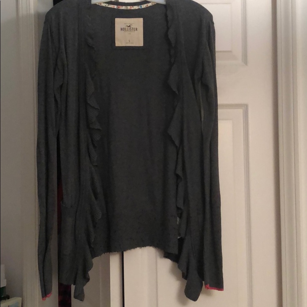 Grey cardigan hollister
